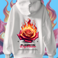 Flame On White Hoodie